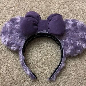Minnie Mouse fluffy Ears Headband | Purple
